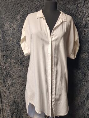 cloth & stone White Short Sleeve Shirt